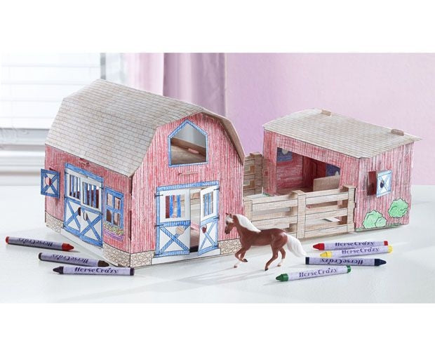 Breyer Stablemates Horse Crazy Create Color Barn