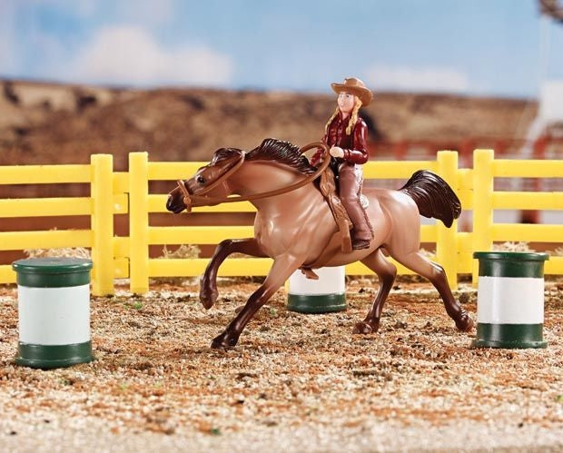 Stablemates Barrel Racing 8.25X4.25X5.375 Steel