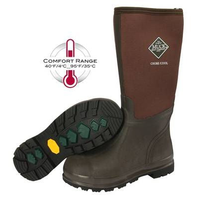 Muck Boot Chore Cool Hi Boot Boot M12/W13 Brown