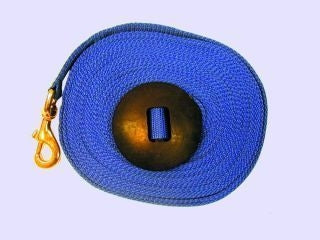Lunge Line With Rubber Stop 25ft Brn