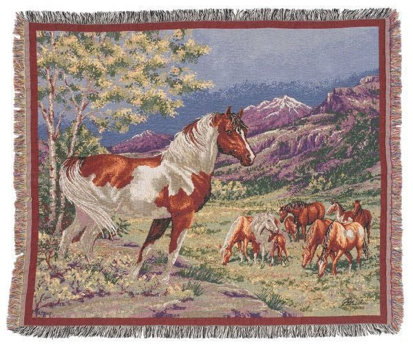Gift Corral Throw 50 x 60 Bk/Wh