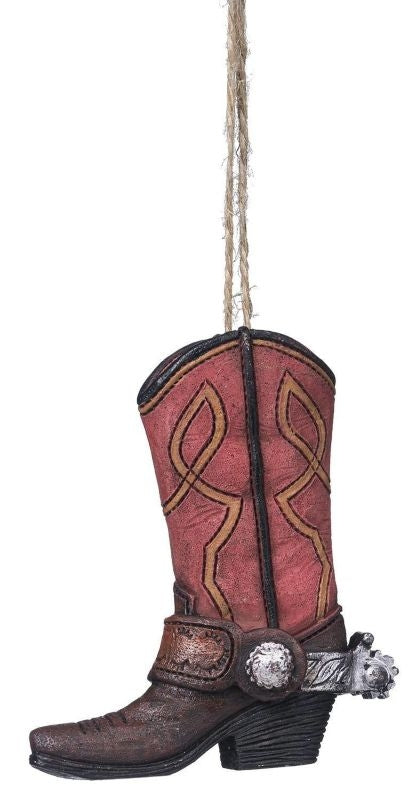 Spur And Boot OrnamentBk/Wh
