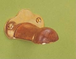 Horse Fare Brass And Wood Strap Hook