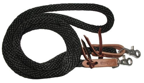 Circle Y Nylon Poly Single Rein 3/4 x 8ft Brn