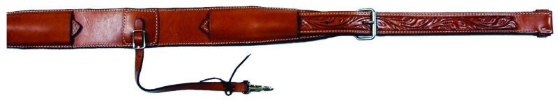 Circle Y Floral Flank Cinch 3 x 1.75 Chocolate