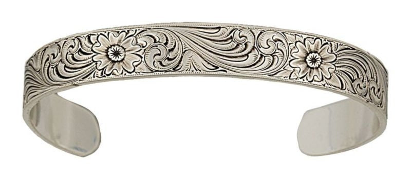 Montana Classic Engraved Narrow Cuff Bracelet