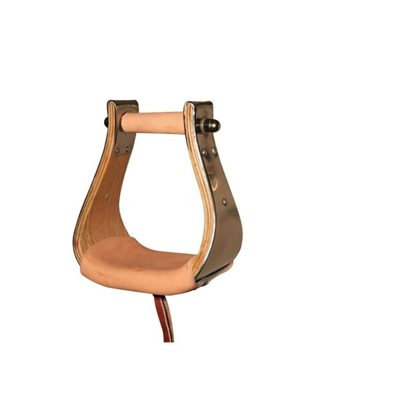 Reinsman Monel Wood Stirrup 3 Neck Brn