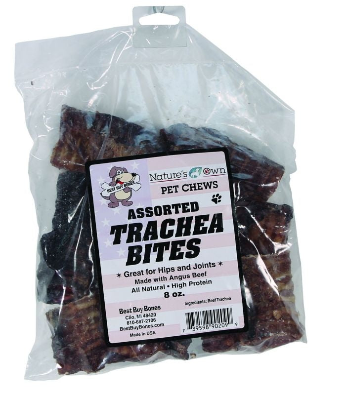 Natures Own Pet Chews Assorted Trachea Bites 8oz