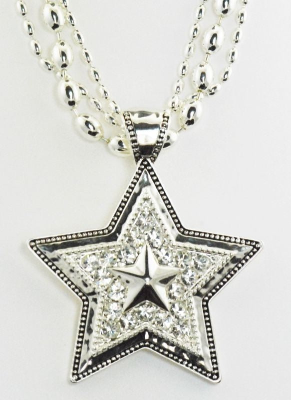 Western Edge Crystal Star Necklace