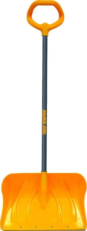 Poly Snow Shovel with Versa Grip 20in Yellow/Gray