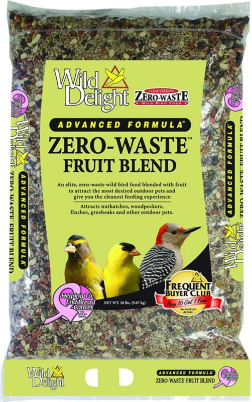 Wild Delight Zero Waste Fruit Blend Bird Food 5lb