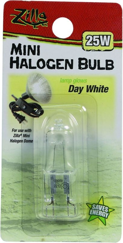 Zilla Mini Halogen Bulb 25 Watt Day White