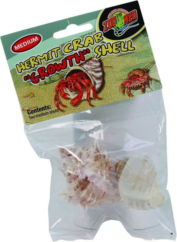 Zoo Med Hermit Crab Growth Shell M/2pk Natural