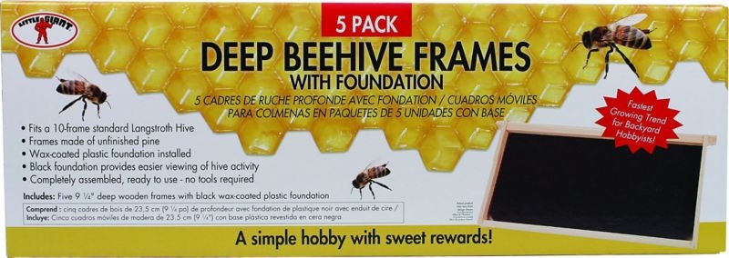 Miller Mfg Bee Hive Honey Frames Deep Natural Pine