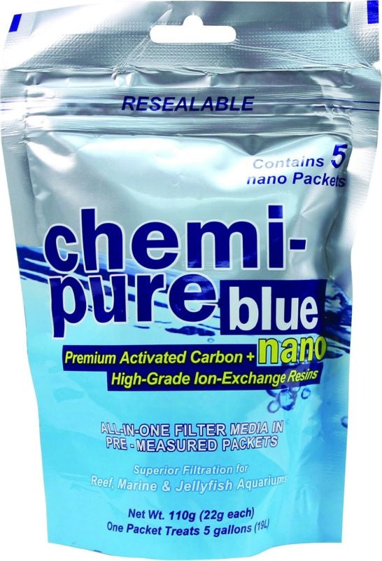 Chemi-Pure Blue Nano For Aquarium 5 Pack