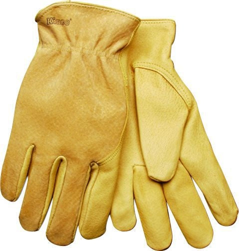 Kinco Unlined Grain Pigskin Driver Glove Large Tan