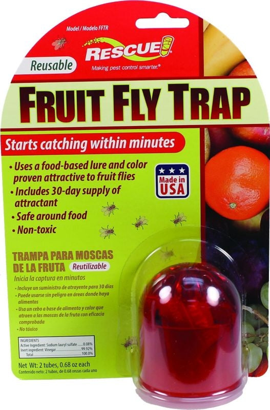 Rescue Resuable Fruit Fly Trap 30 Day Supply