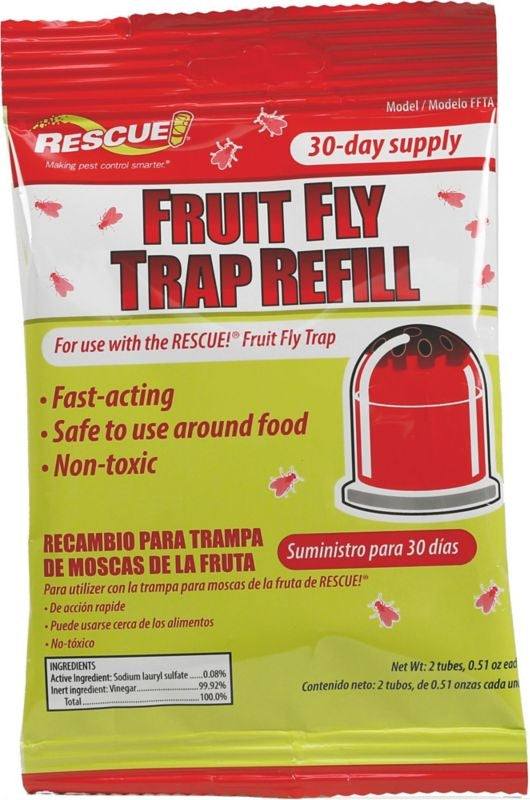 Rescue Fruit Fly Trap Refill 30 Day Supply