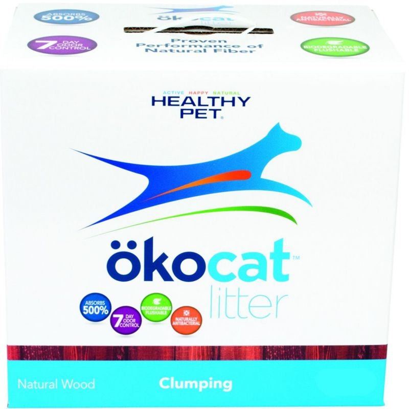Okocat Natural Wood Clumping Cat Litter 7.5 Lb