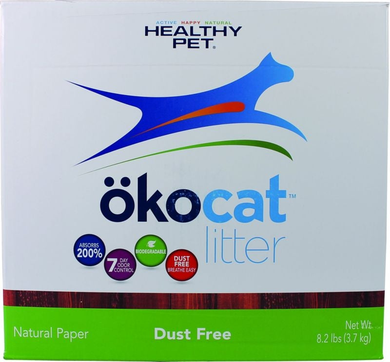 Okocat Natural Dust-Free Paper Cat Litter 5.1 Lb