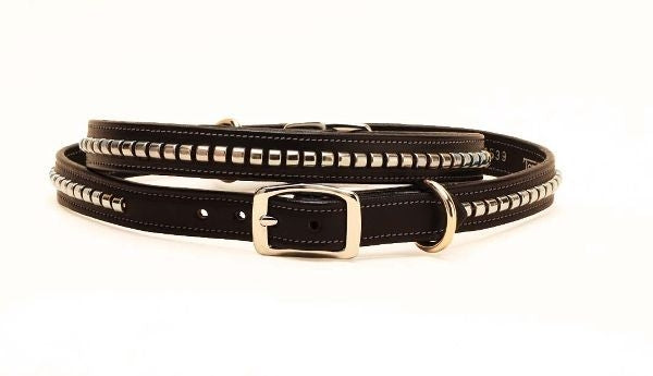 Tory Leather Clincher Dog Collar