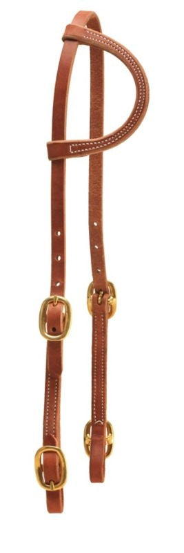 Tory Cowboy Old Time Silding Ear Headstall Bk/Gry
