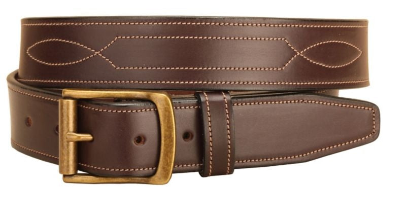 Tory Lthr Triple Stitched Pattern Lthr Belt 24 Hav
