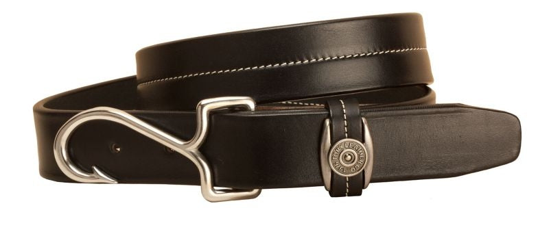 Tory Leather Fish Hook Buckle Leather Belt 28 Hav