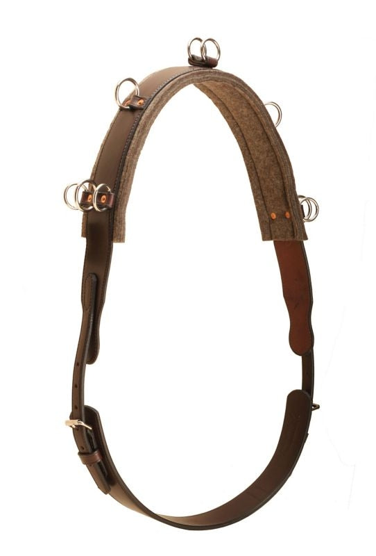 Tory English Bridle Leather Surcingle Havana