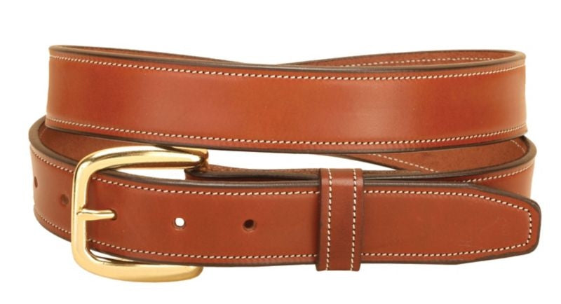 Tory Leather Stitched Leather Belt 30 Black