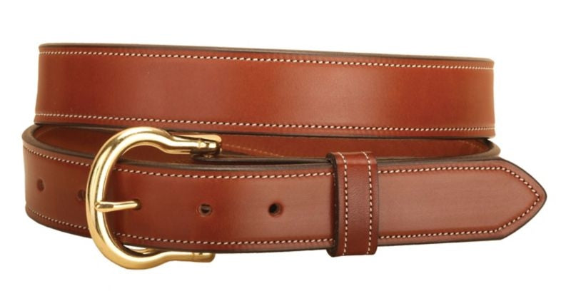 Tory 1-1/4In Double And Stitched Belt 28 Blk/Gry