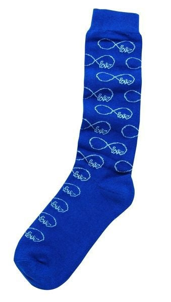 Lettia Adult Bamboo Boot Sock - Infinity Love