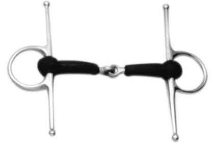 Korsteel Soft Rubber Full Cheek Snaffle Bit