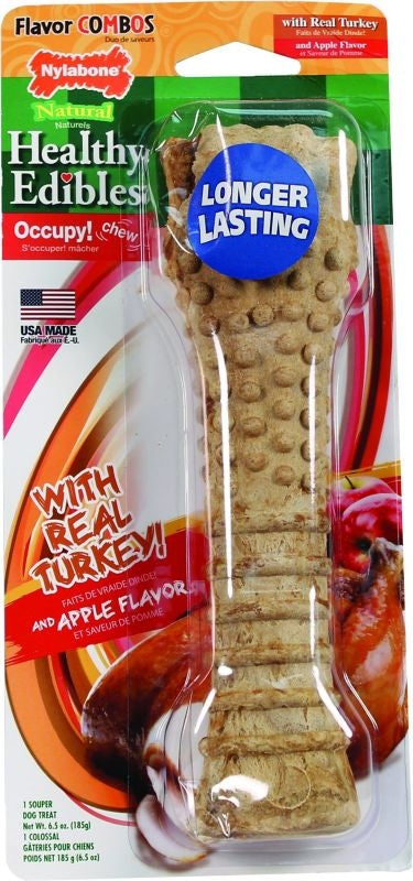 Nylabone Healthy Edibles Tur / App-2 Pk-Wolf