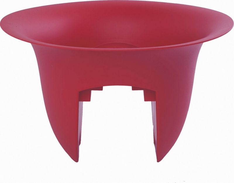 Bloem Modica Rail Planter 18in Red