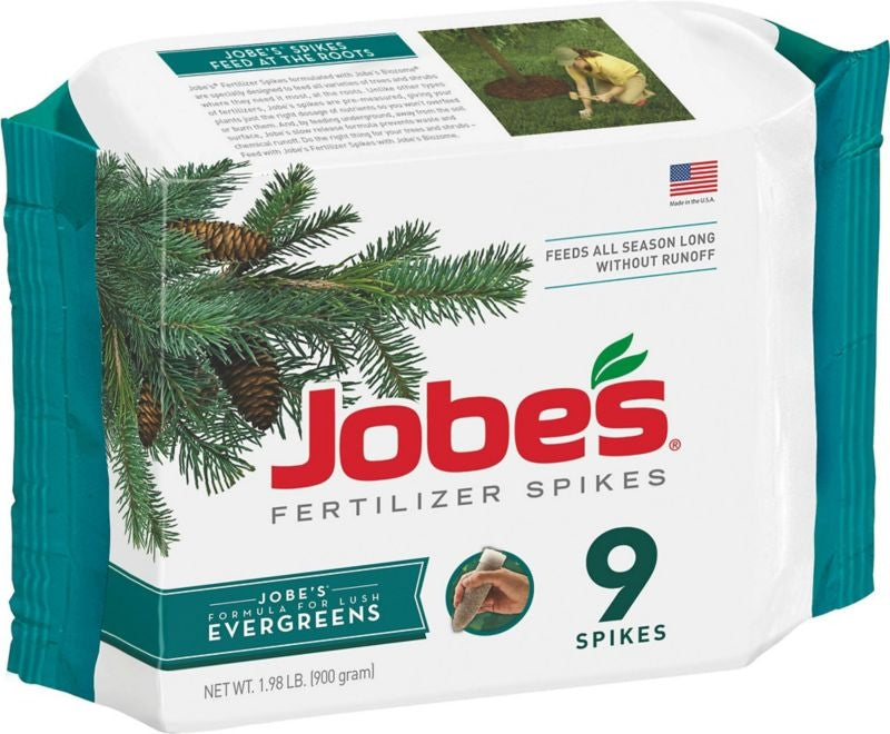 Jobes Evergreen Fertilizer Spikes 9 Pack