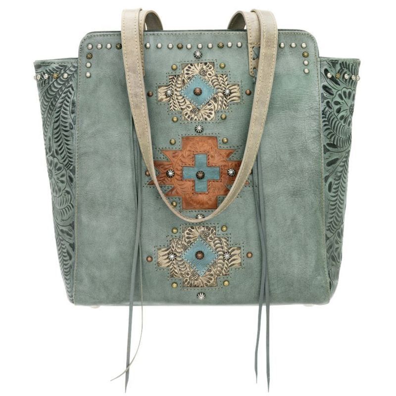 American West Navajo Soul Zip Top Tote