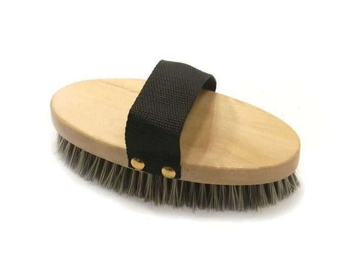 Wooden Polypropelene Bristle Body Brush S Steel