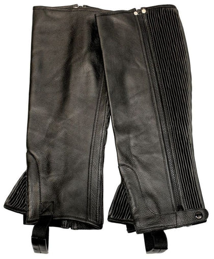 Tuffrider Plus Rider Grain Half Chaps Wide Brn