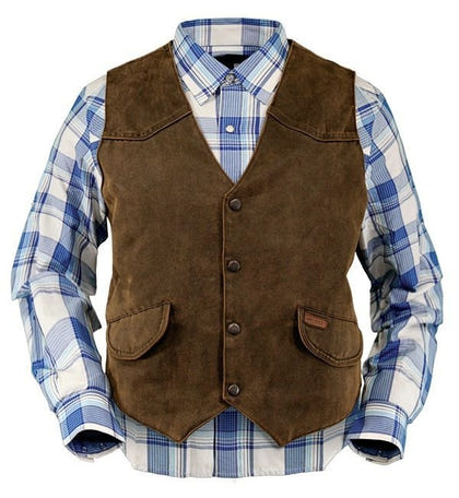 Outback Trading Mens Montana Vest Large Brown