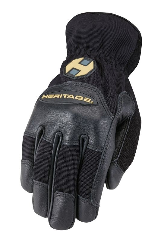 Heritage Gloves Trainer Gloves 6 Black