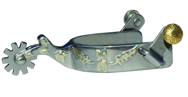 Professionals Choice Youth Spur Silver Brn