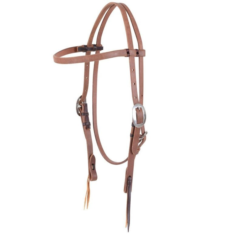 Martin Harness Leather Browband Headstall Brn