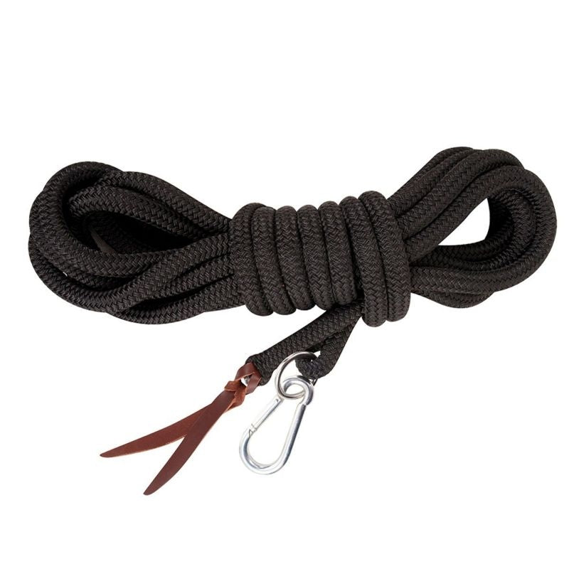 Classic Equine Premium Long Line/Eye Clip 23ft Brn