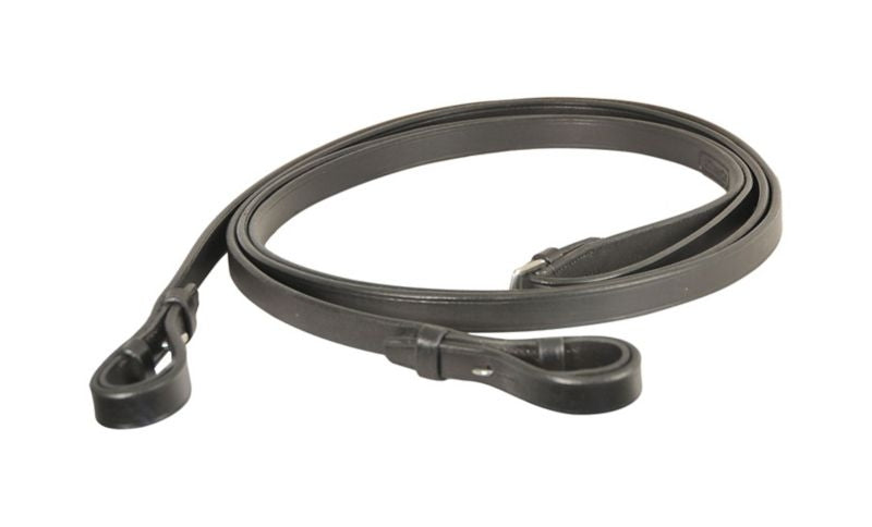 Treadstone Windeck Plain Leather Reins 5/8 Hrs Blk