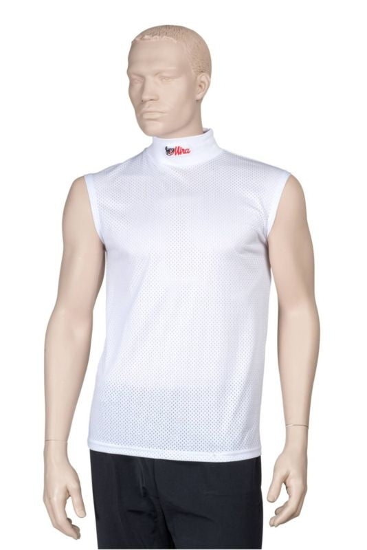 Finn Tack Mira Turtleneck Sleeveless Polo M White