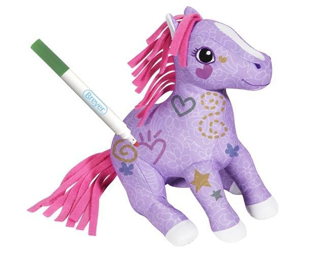 Gals Scribbles Color/Wash Pony 7.5Lx7Wx10H Steel