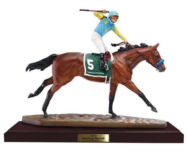 Breyer American Pharoah Resin 13inLx10inH