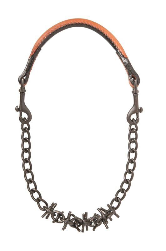 Weaver Oil Rubbed Pronged Chain Goat Collar