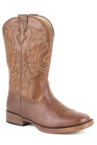 Roper Boy Kid Texson Square Toe Western Boot 1 Br